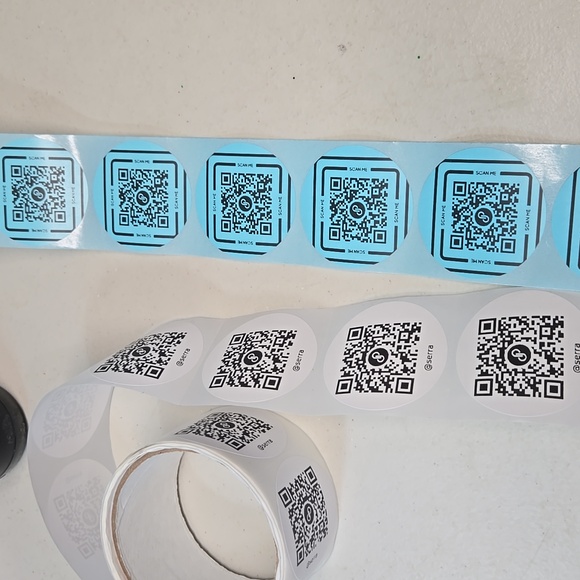 BUY NOW! 100 Thermal Stickers Available in Different Colors  2"Round QRCODE - Picture 5 of 16